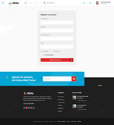 Alistia register 