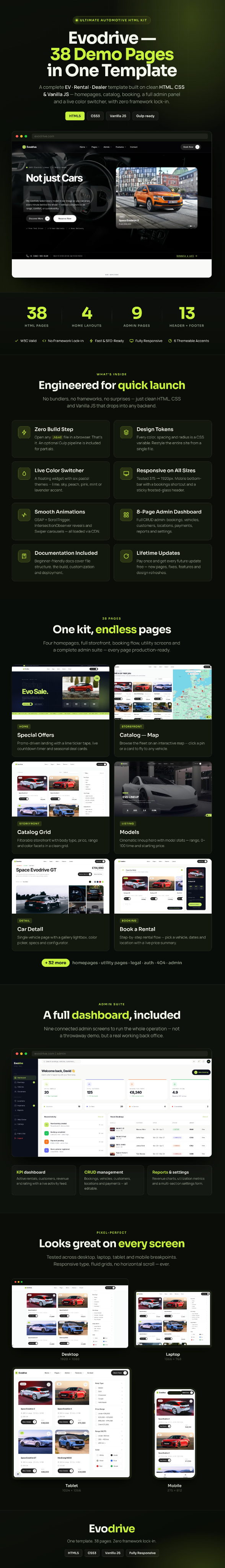 Evodrive — Car Rental & Dealer WordPress Theme - 1
